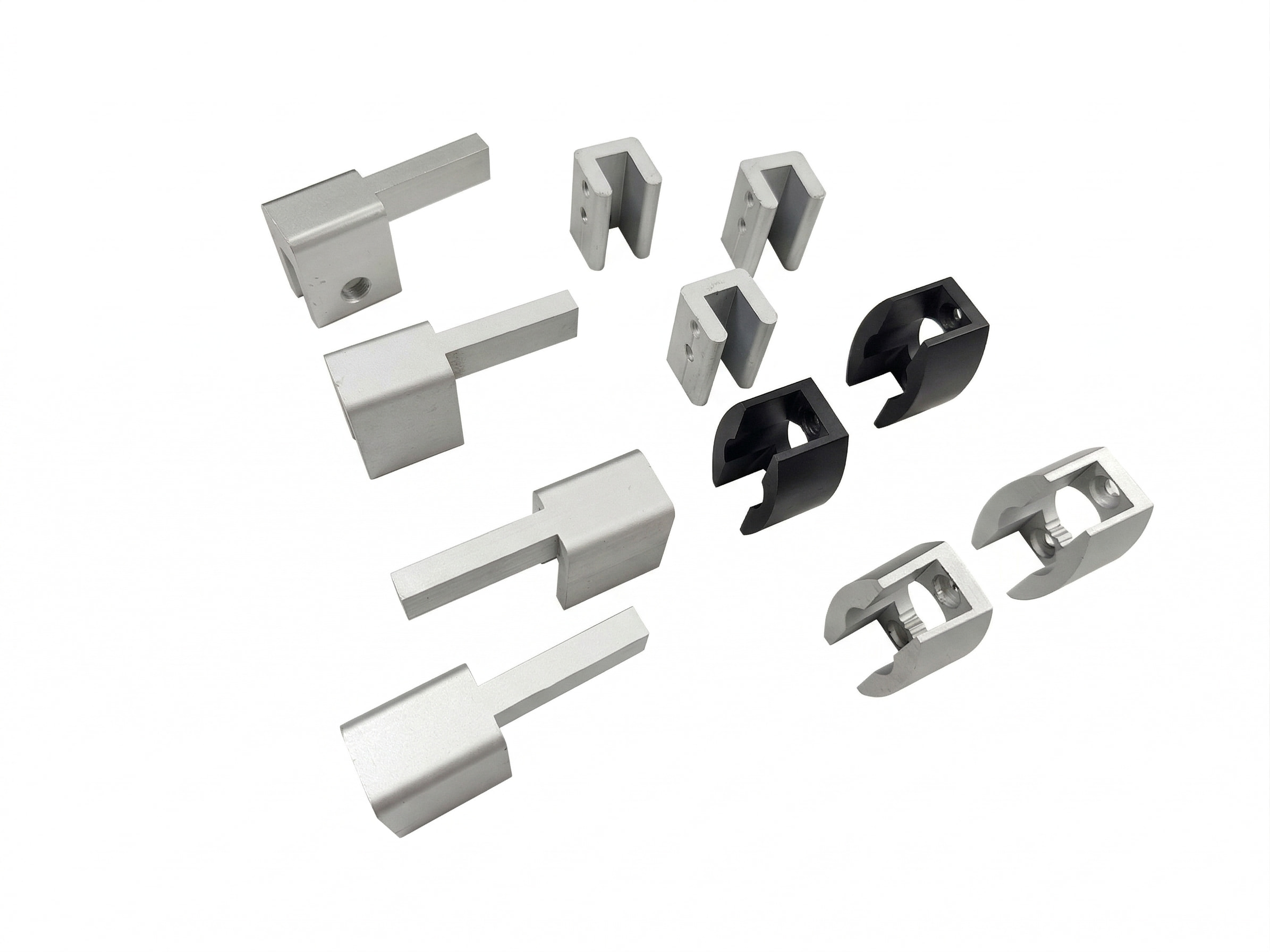 OEM CNC Machined Aluminum Glass Clamps for Balustrades
