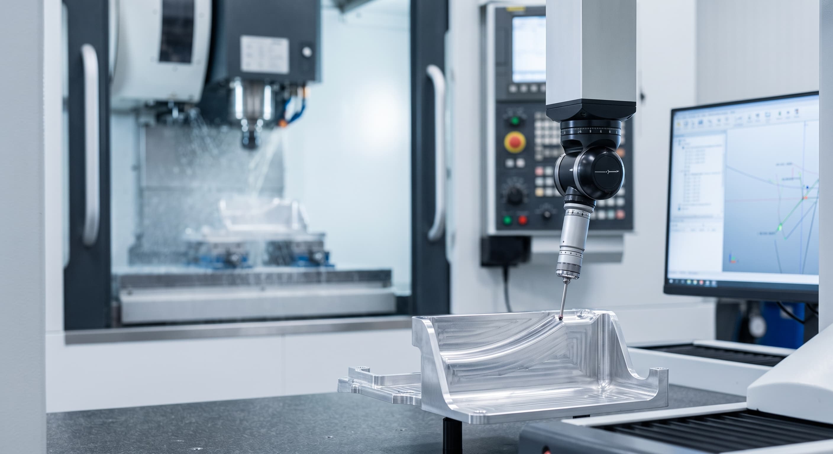 Precision CNC machining and CMM inspection for EV battery tray aluminum brackets