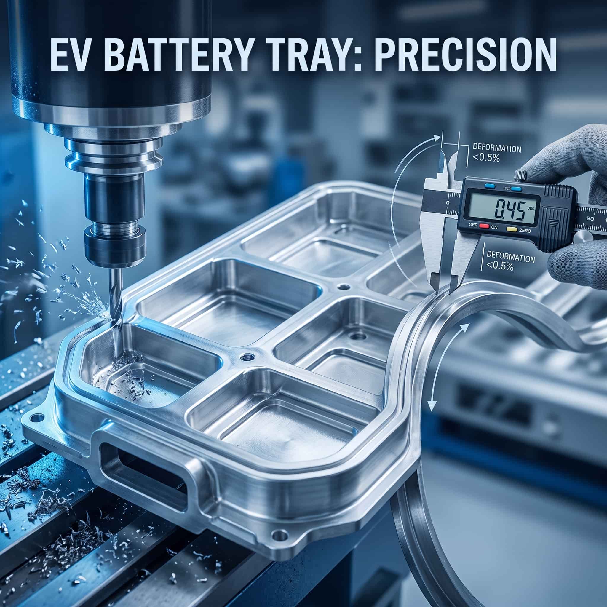 Stretch Bending & CNC Machining for EV Battery Trays: Controlling Cross-Sectional Deformation Under 0.5%